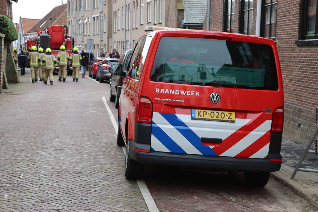 Brandweer ingezet voor schoorsteenbrand