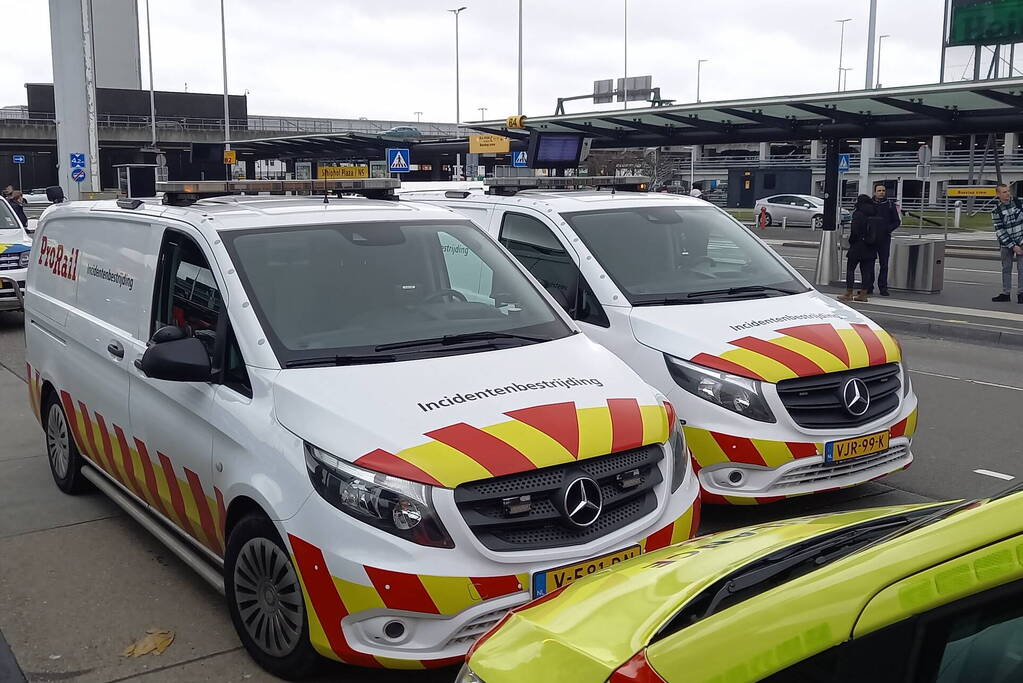 Treinverkeer Schiphol gestremd door aanrijding