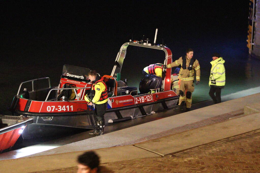 Zoektocht naar te water geraakt persoon
