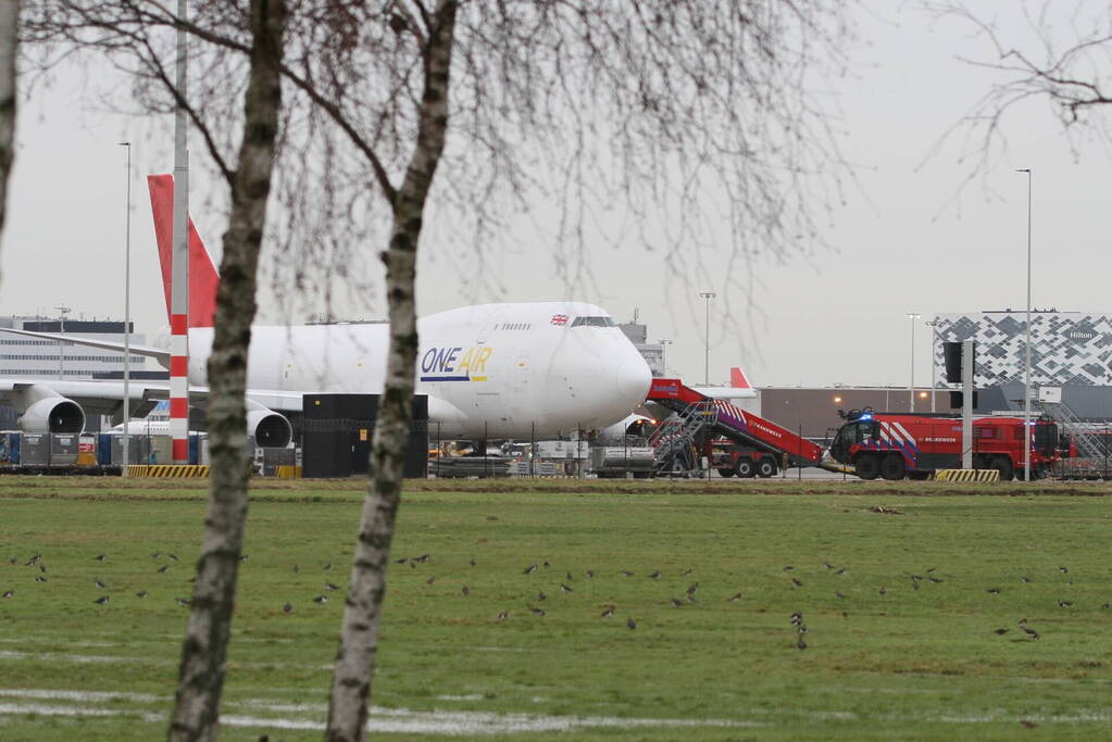 Groot alarm vanwege vliegtuig in de problemen