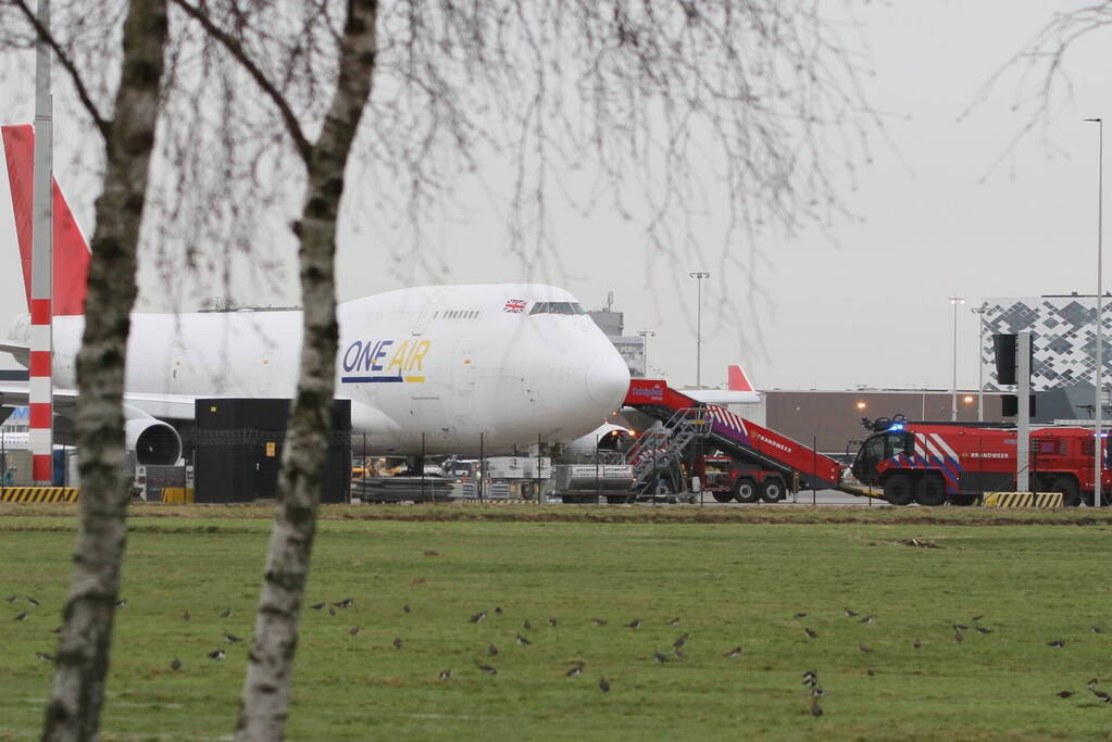Groot alarm vanwege vliegtuig in de problemen