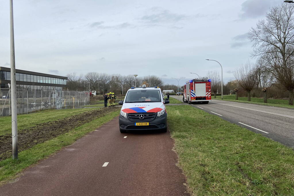 Onderzoek naar mogelijke gaslekkage in verdeelstation