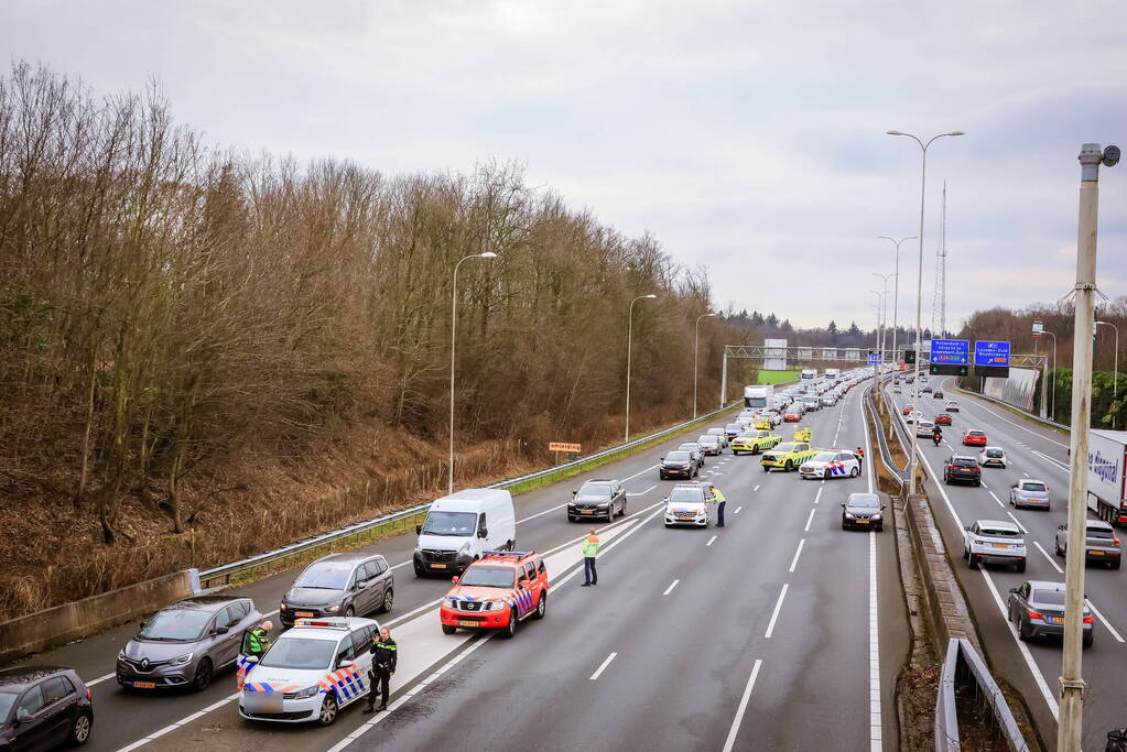 Snelweg afgesloten vanwege ernstig incident