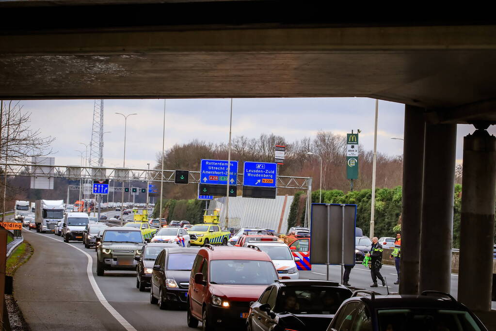 Snelweg afgesloten vanwege ernstig incident