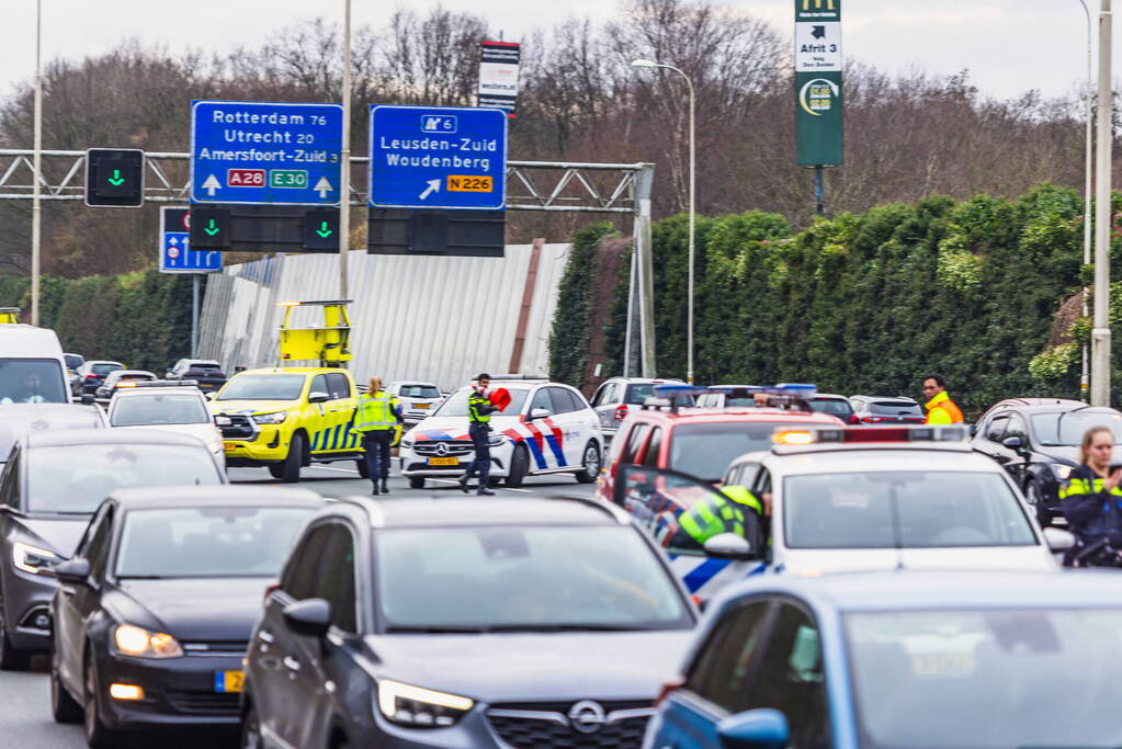 Snelweg afgesloten vanwege ernstig incident