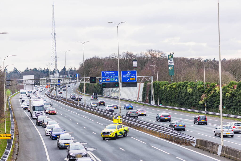 Snelweg afgesloten vanwege ernstig incident