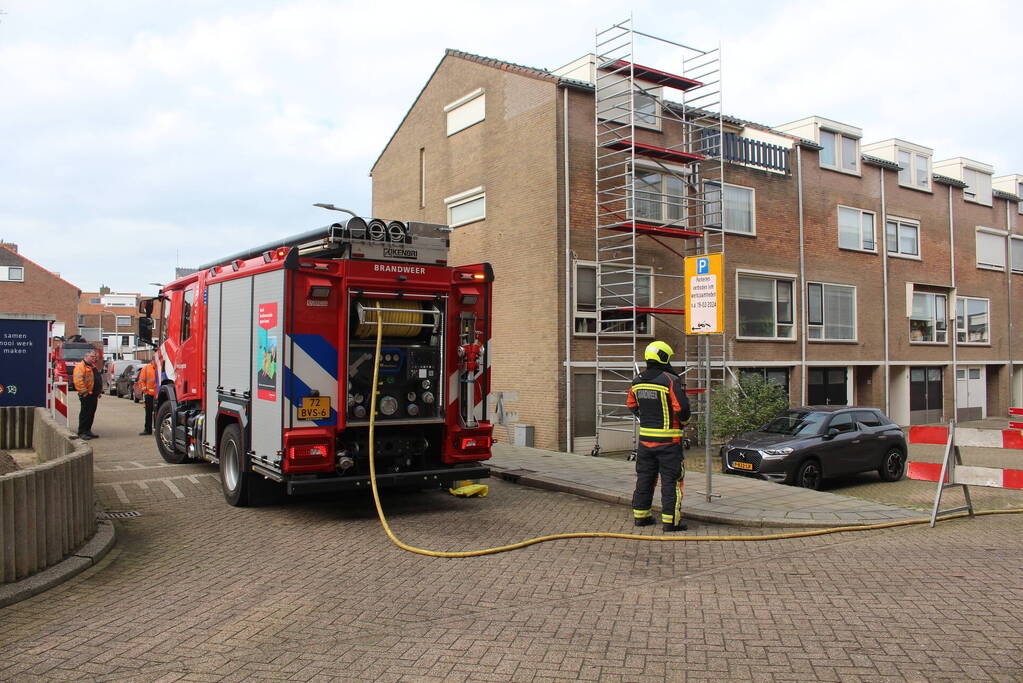 Gasleiding geraakt tijdens graafwerkzaamheden