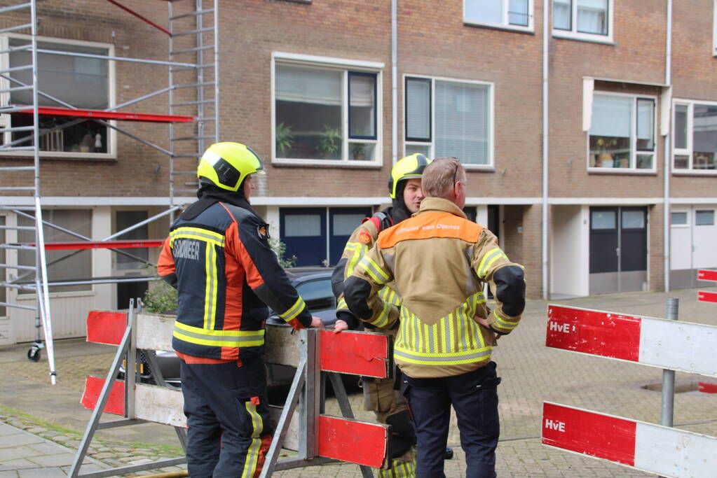 Gasleiding geraakt tijdens graafwerkzaamheden