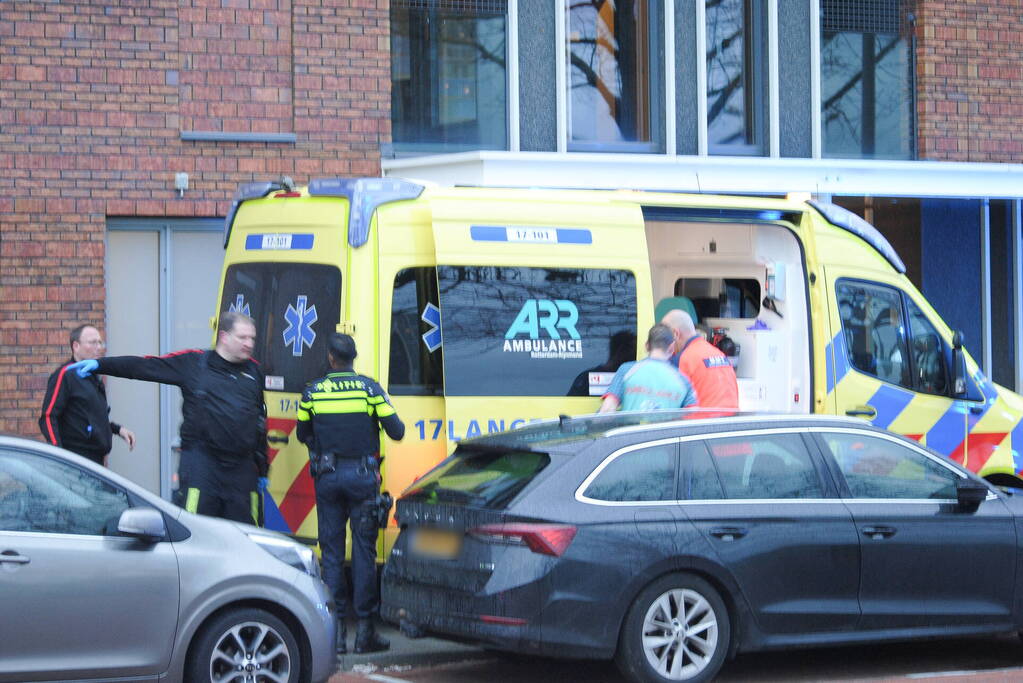 Traumaheli landt voor medische noodsituatie