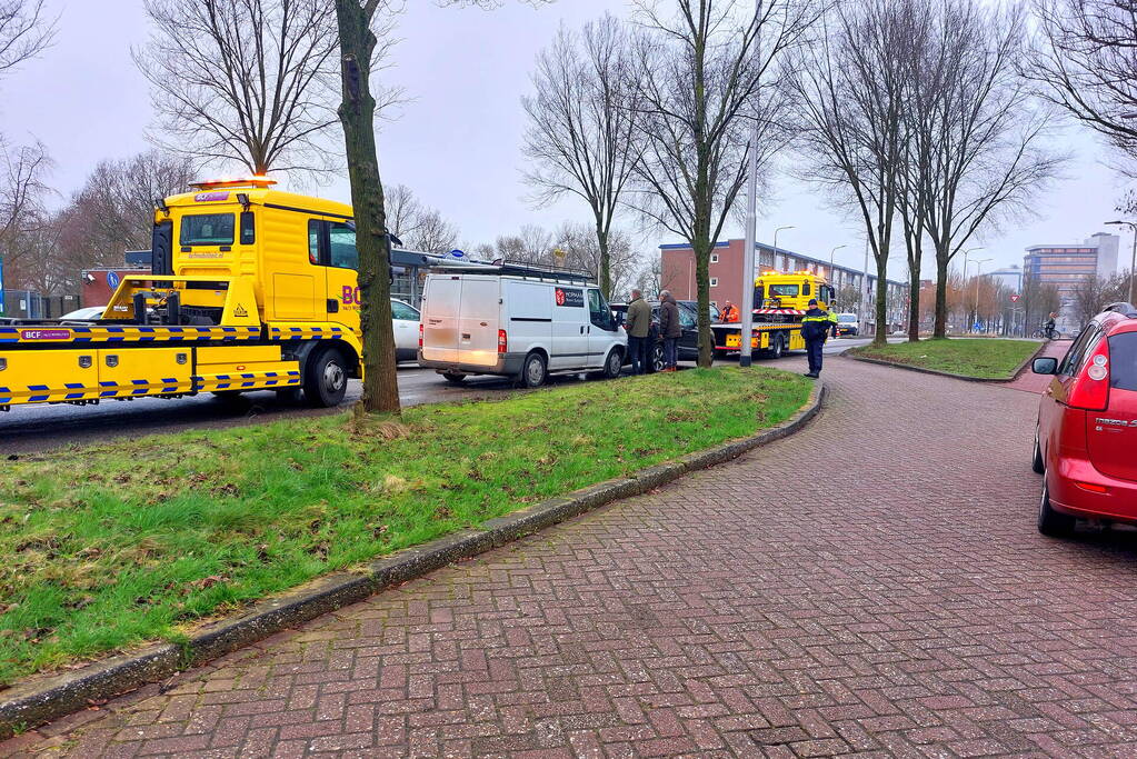 Veel schade bij kop-staart botsing