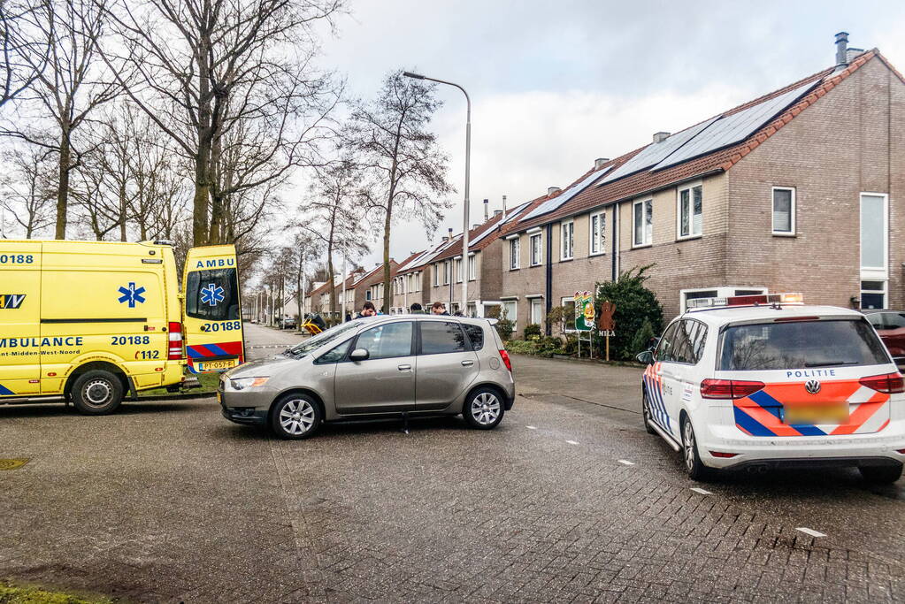 Fietser geschept door automobilist