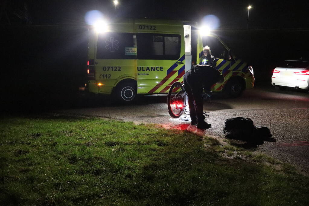 Persoon gewond na valpartij met fiets