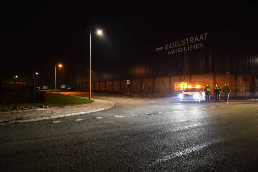 Grote brand in loods met hooi