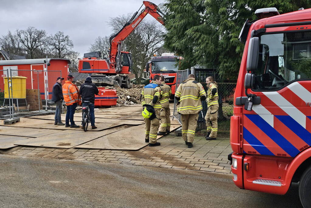 Gaslek op bouwplaats voormalig kinderdagverblijf