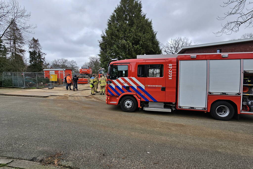 Gaslek op bouwplaats voormalig kinderdagverblijf