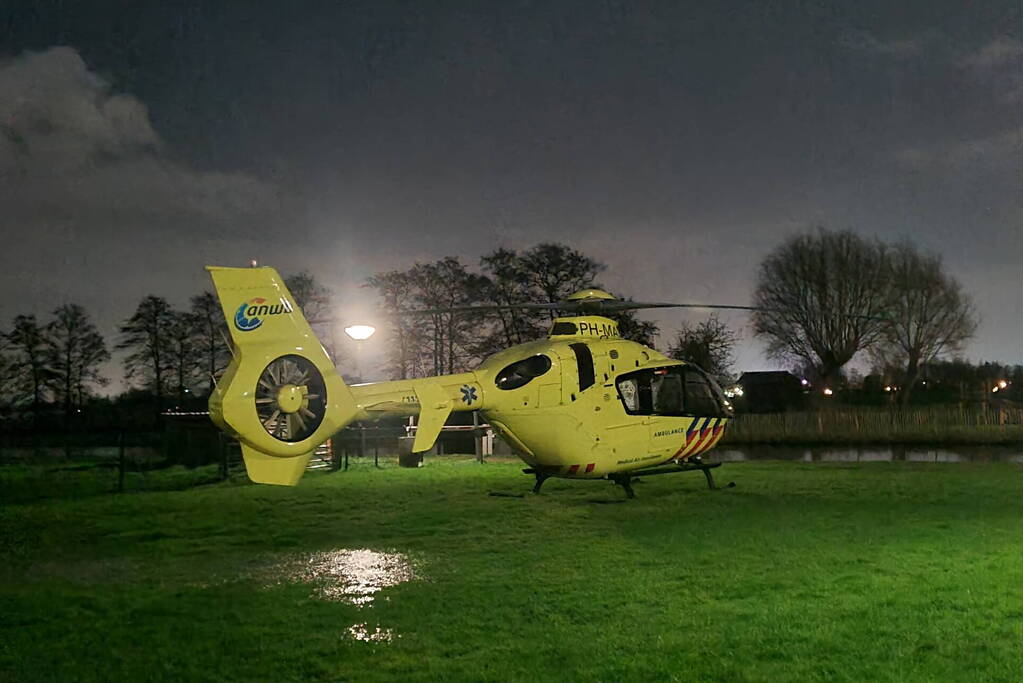 Traumahelikopter ingezet voor medische noodsituatie