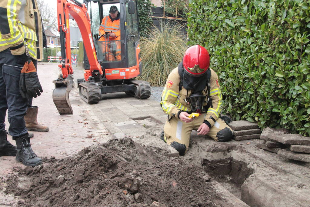 Gaslekkage door graafwerkzaamheden