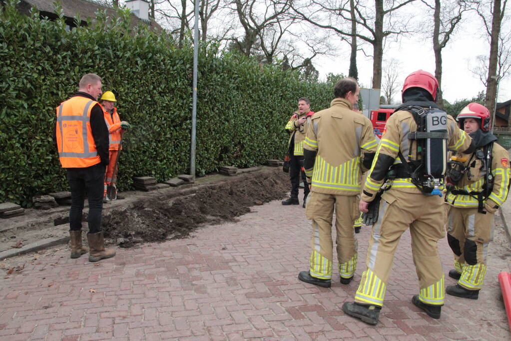 Gaslekkage door graafwerkzaamheden