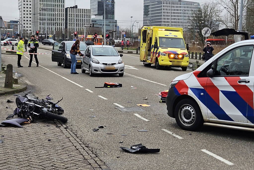 Ernstig ongeval tussen motorrijder en automobilist