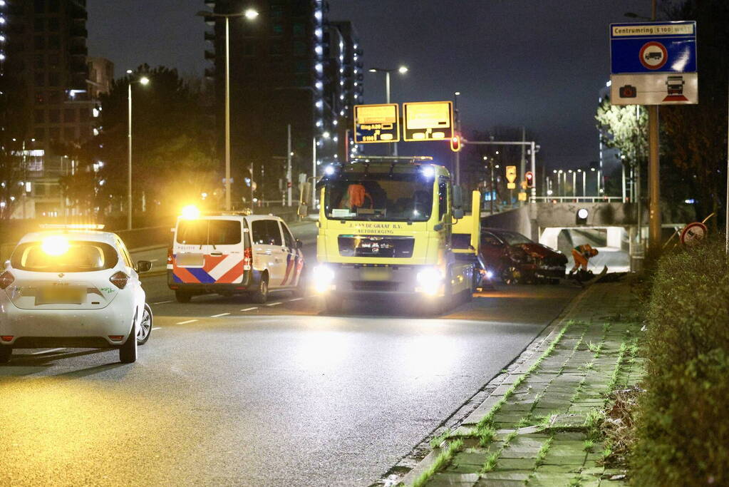 Veel schade bij botsing