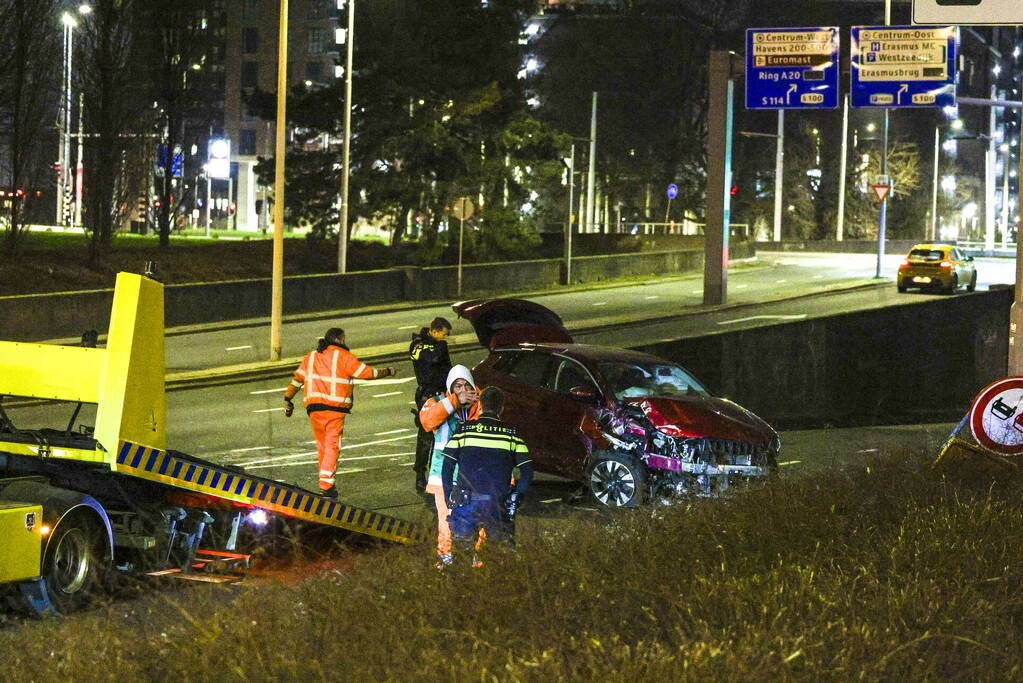 Veel schade bij botsing