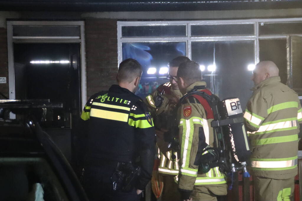 Flinke rookontwikkeling bij brand in woning