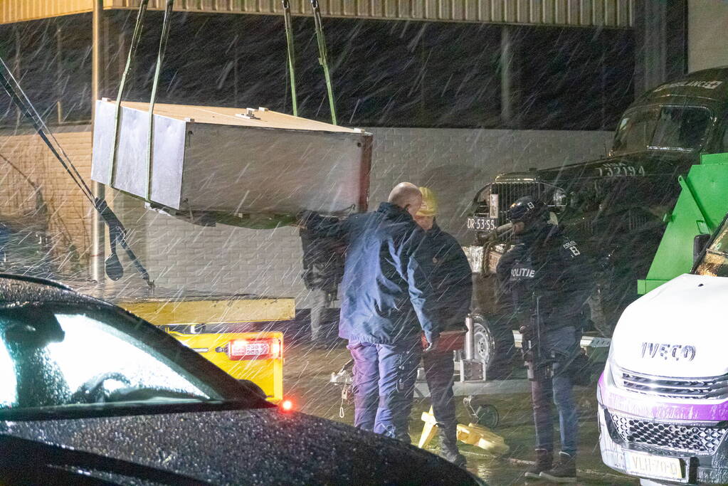 Politie valt bedrijfpand binnen