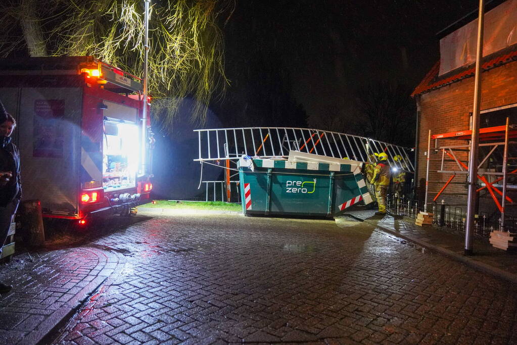 Opnieuw stormschade bij woning