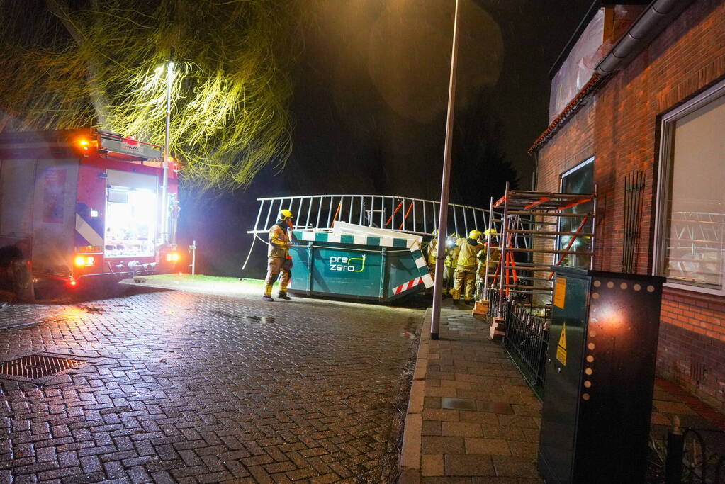 Opnieuw stormschade bij woning