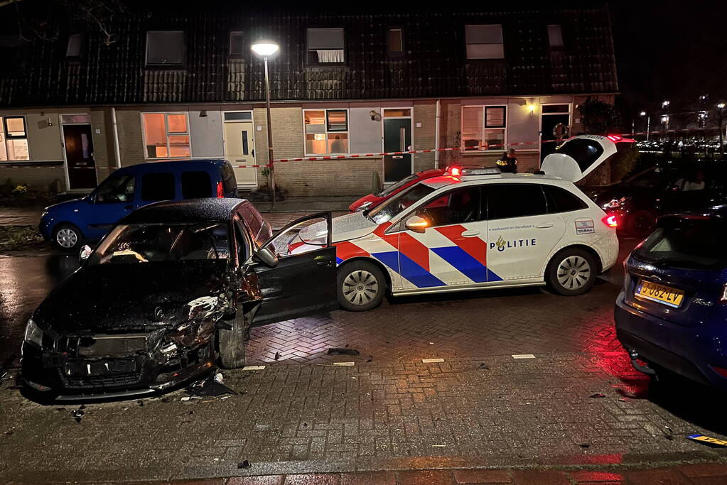 Achtervolging eindigd in flinke crash