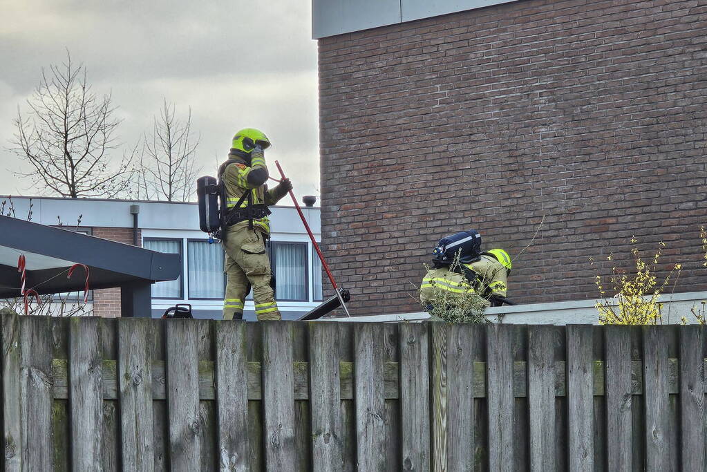 Brand in schuur van woning