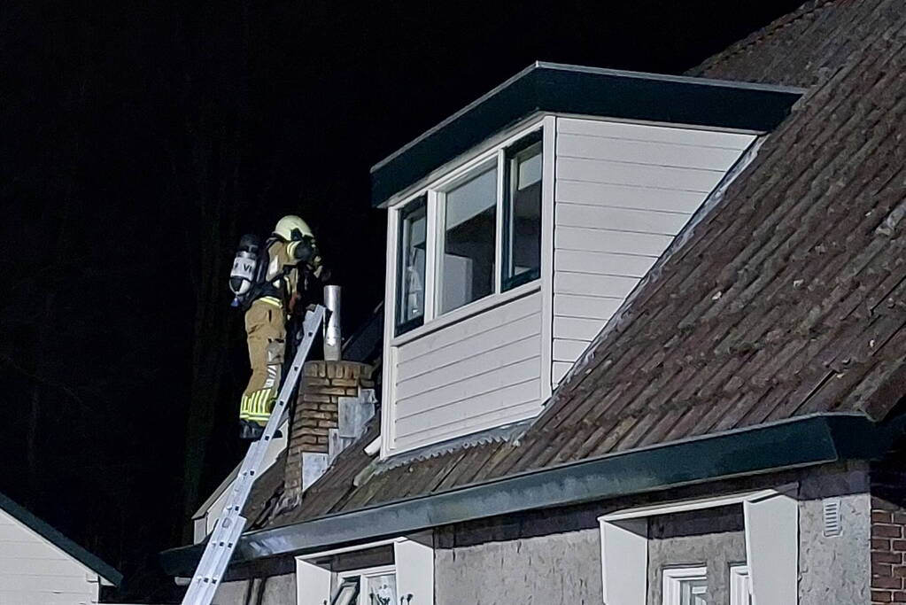 Schoorsteenbrand in de kiem gesmoord