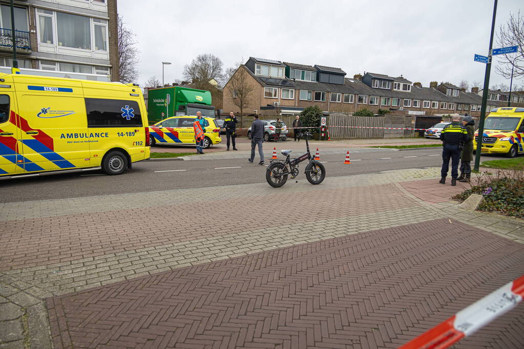 Meisje op een fatbike aangereden