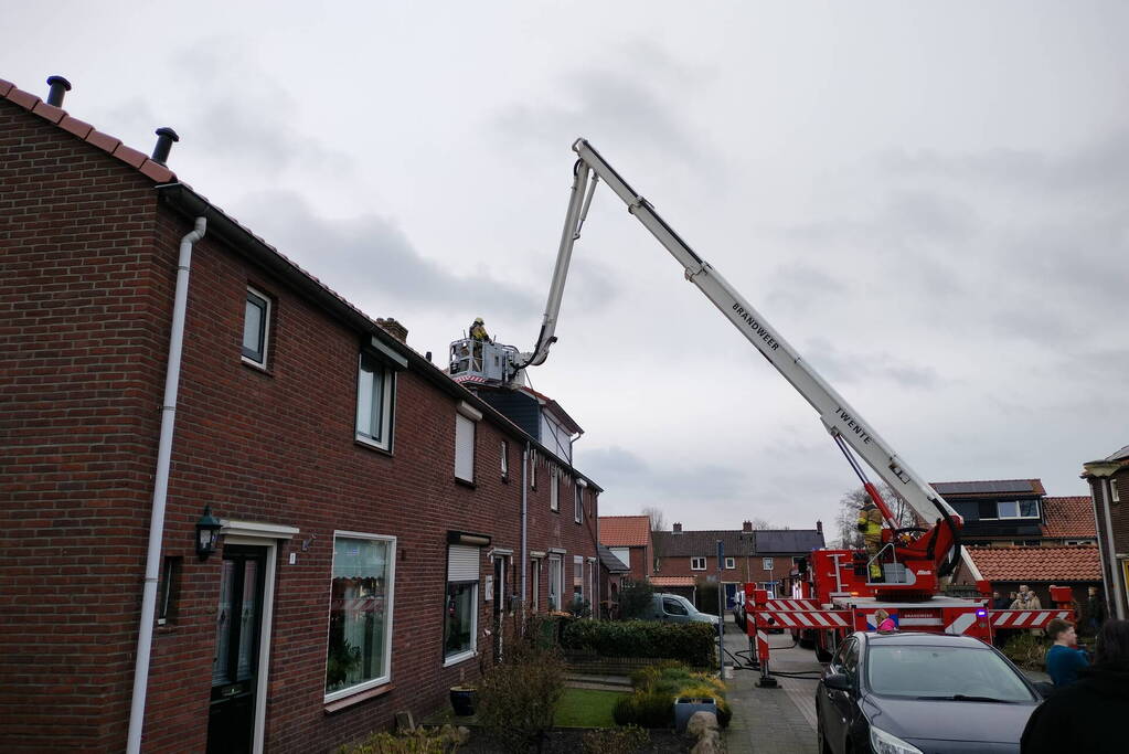 Brandweer ingezet voor brand in schoorsteen