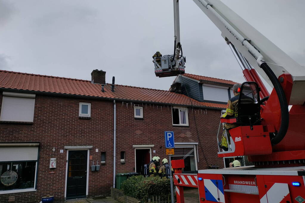 Brandweer ingezet voor brand in schoorsteen