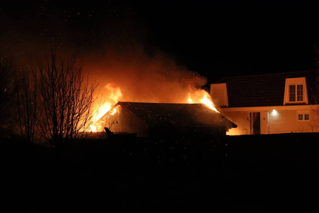 Brand verwoest tuinhuis op woonwagenkamp