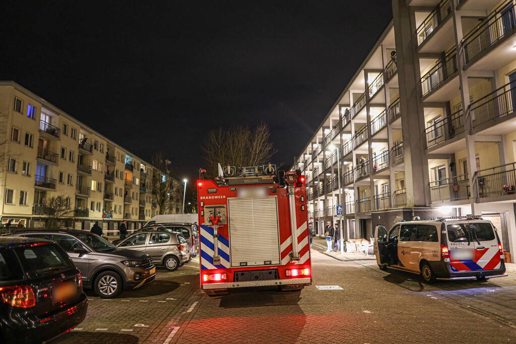 Grote schade aan portiek na explosie