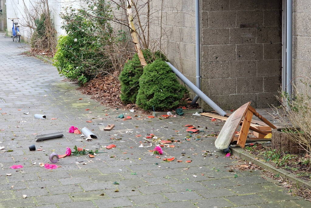 Wederom schade bij woning door explosie