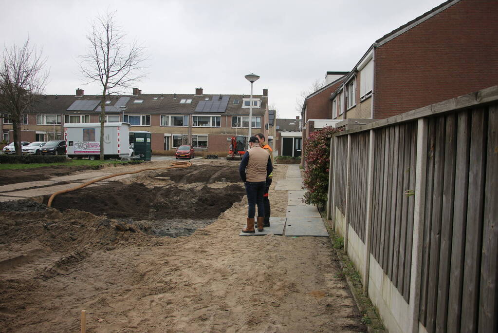 Gasleiding geraakt bij werkzaamheden