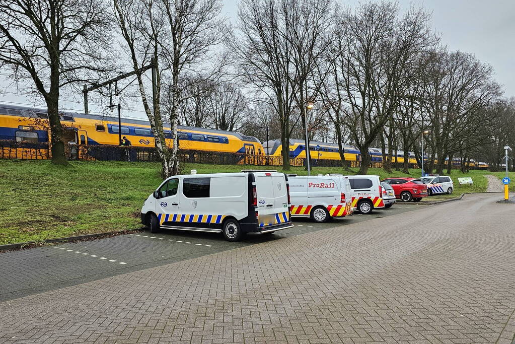 Door een aanrijding rijden er geen treinen tussen Maarn en Ede-Wageningen