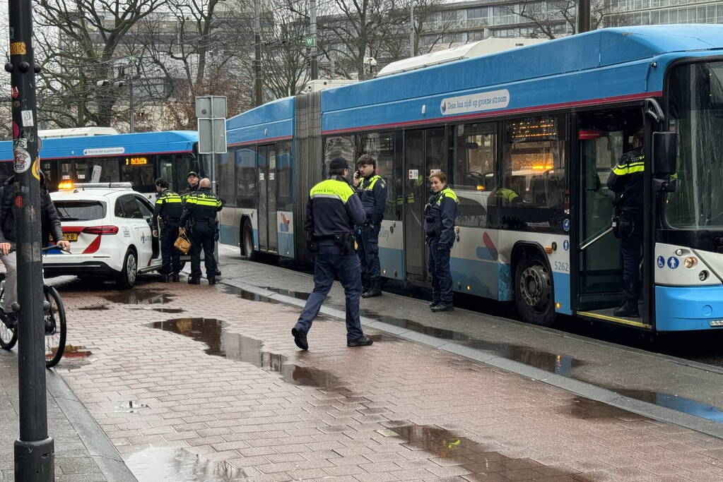 Brommobiel klapt op lijnbus