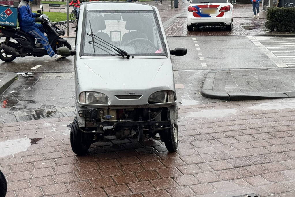 Brommobiel klapt op lijnbus