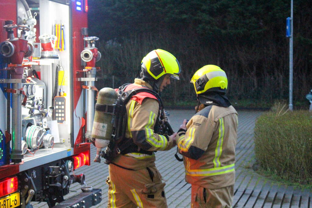 Rookontwikkeling in garage van flat