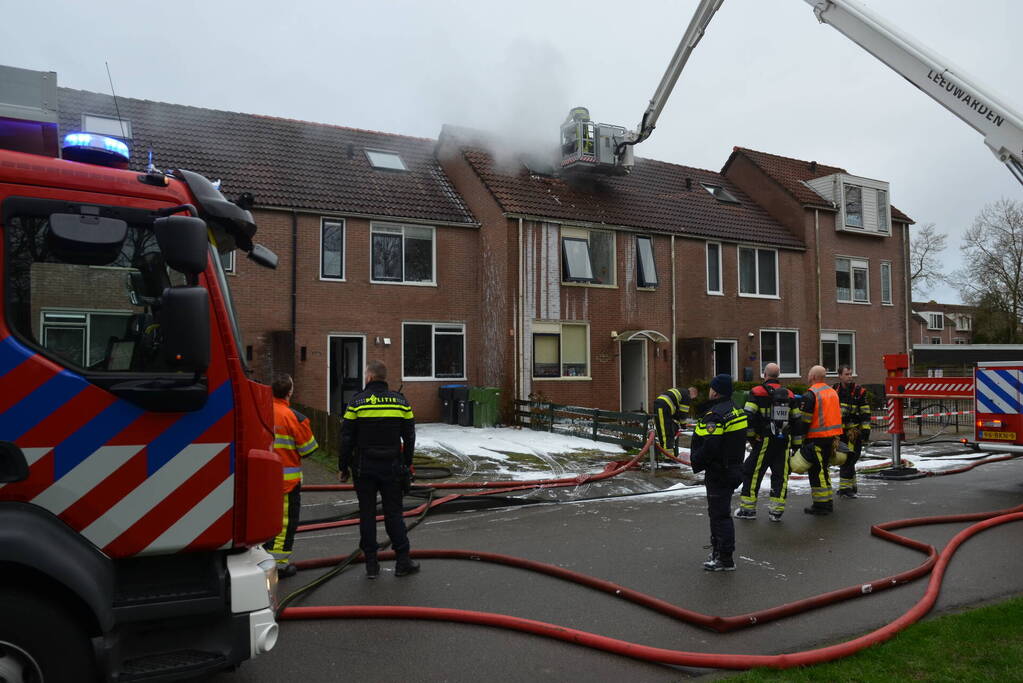 Flinke rookontwikkeling bij uitslaande woningbrand