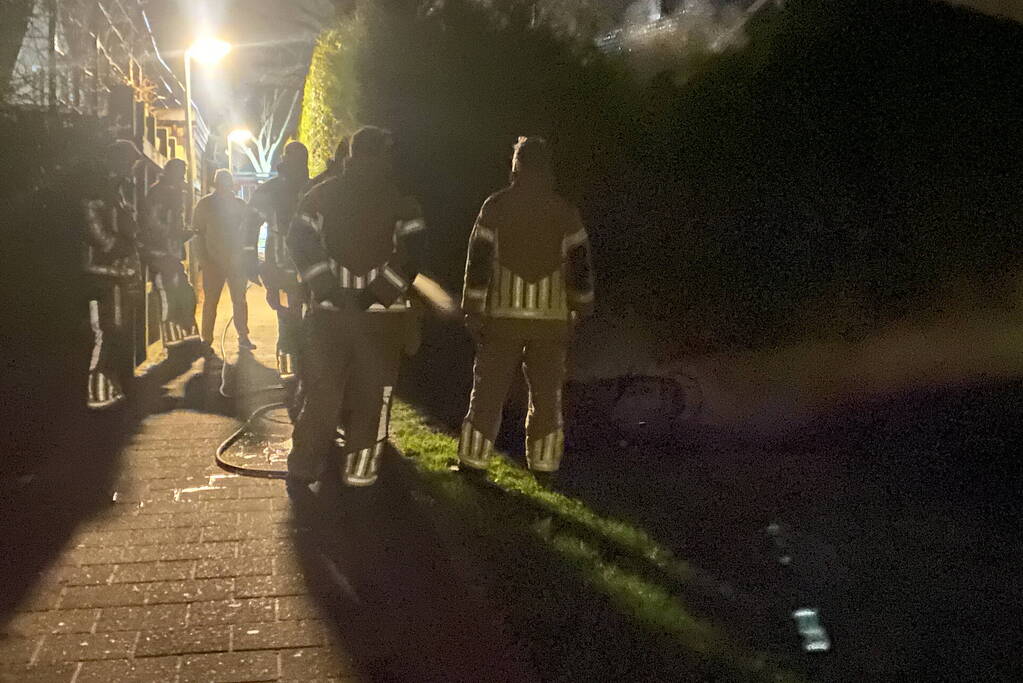 Scooter verwoest door brand