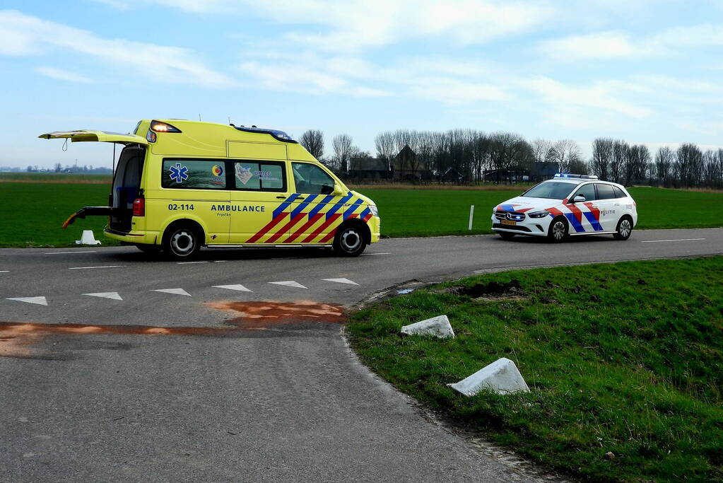 Fietser gewond bij ongeval op kruising