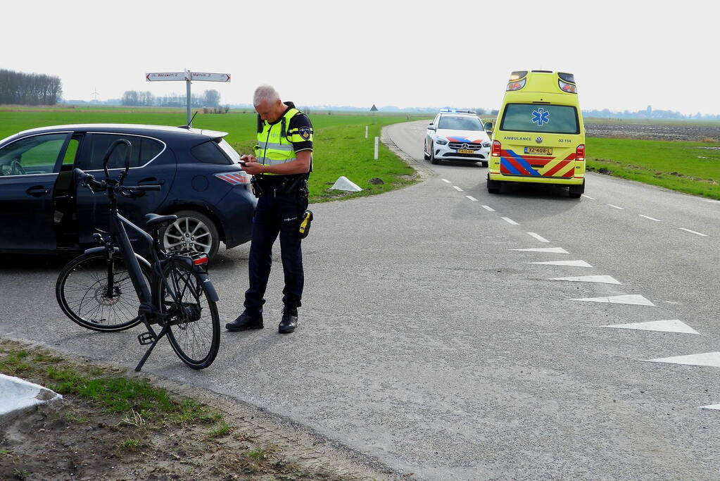 Fietser gewond bij ongeval op kruising