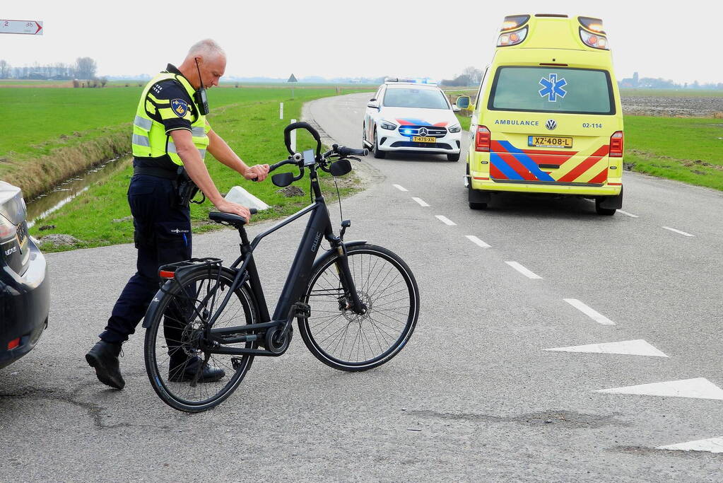 Fietser gewond bij ongeval op kruising