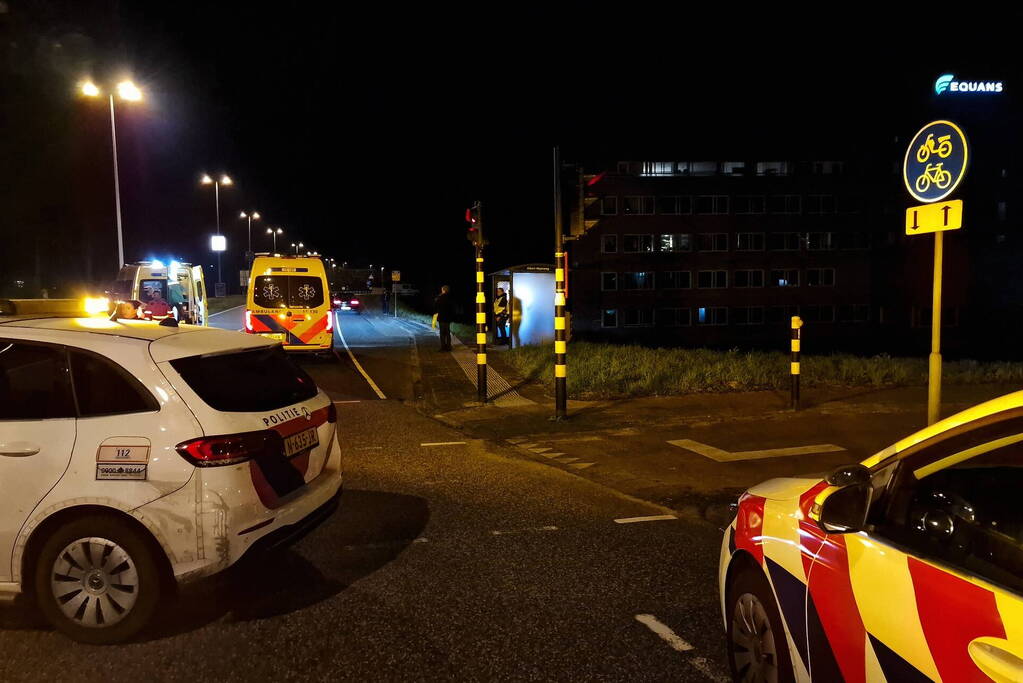 Scooterrijder gewond bij verkeersongeval