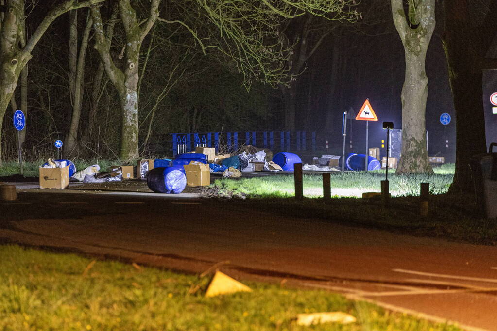 Gedumpt drugsafval gevonden